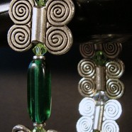 Bracelet Vintage 1940 Glass Swarovski Crystal